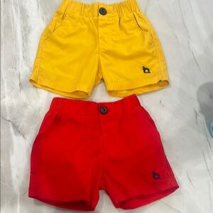Kids Yellow and Red Shorts